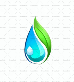 Wassertropfen und Blatt